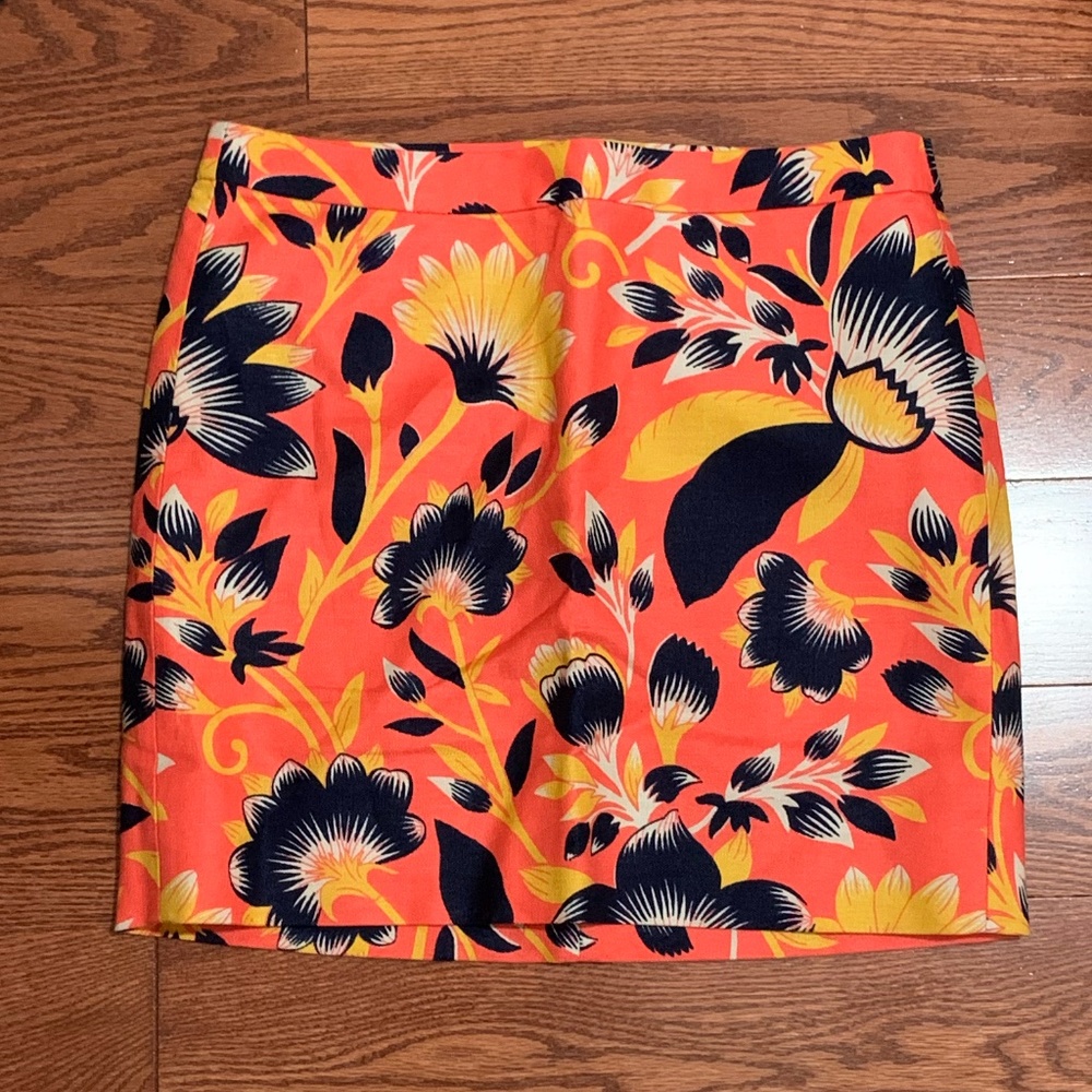 J.Crew Floral Skirt - Picture 1 of 3